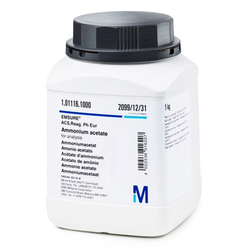 AMMONIUM ACETATE FOR ANALYSIS EMSURE 1 KG