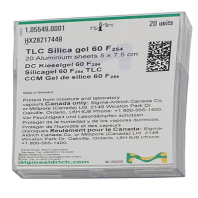 SILICA GEL 60 F254 20 TLC ALUMINIUM SHEE