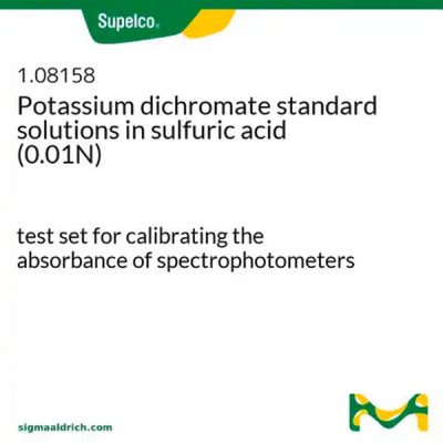 POTASSIUM DICHROMATE STANDARD SOLUTIONS 1 SET