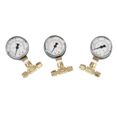 PRESSURE GAUGE WITH TEE 0-60PSIG, EA