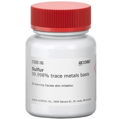 SULFUR, 99.998% METALS BASIS 10 G