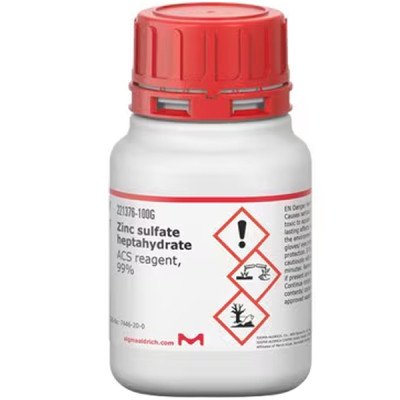 ZINC SULFATE HEPTAHYDRATE, 99%, & 100 G