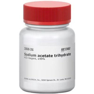 SODIUM ACETATE TRIHYDRATE, 99+%, A.C.S.& 25 G