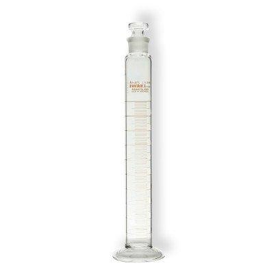 Measuring Cylinder With Plastic Stopper, Class A, Amber Graduation 50 ml