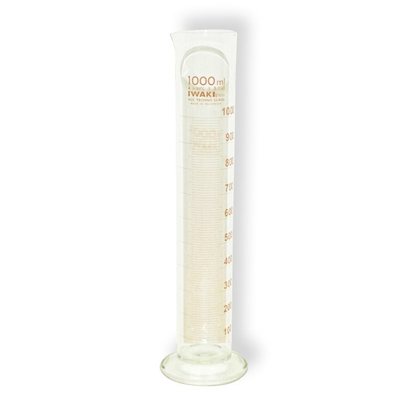 Measuring Cylinder, Class A, Amber Graduation, 2 L
