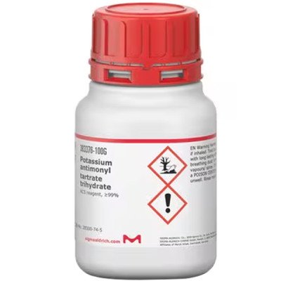 POTASSIUM ANTIMONYL TARTRATE TRIHYDRATE, 100 G