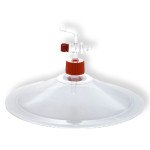Lid for Desicator, with stopcock, for ID 150 mm