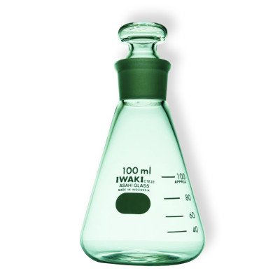 Erlenmeyer Flask, With Glass Stopper, 100 ml, TS 24/29