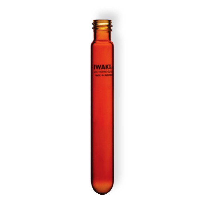 Test Tube, With Screw, Without Cap, 16 x 100 mm, Amber Color