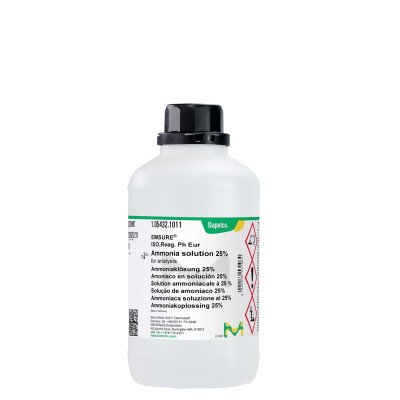 AMMONIA SOLUTION 25% FOR ANALYSIS EMSURE 1 L