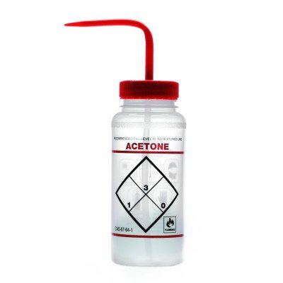 Safety Label Wash Bottle, LDPE, 1 L "Distilled Water"