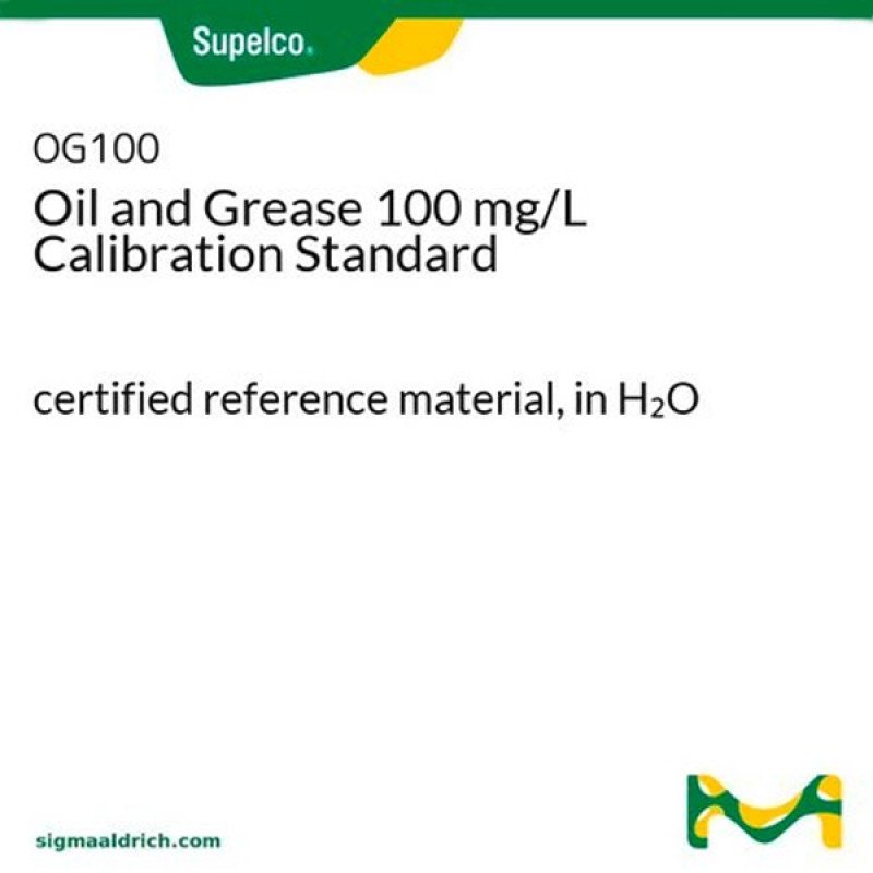 OIL AND GREASEG/L CALIBRATION STAN 250 ML