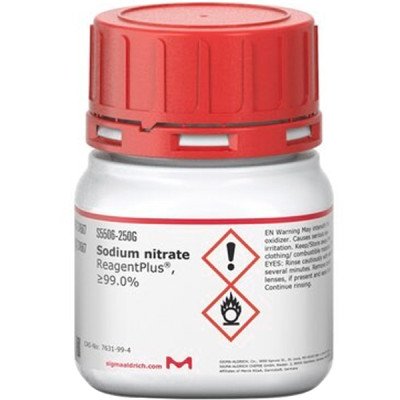 SODIUM NITRATE, REAGENTPLUS(R), >=99.0% 250 G