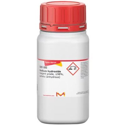 SODIUM HYDROXIDE, REAGENT GRADE, 98% 500 G