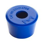 SILICONE NO 8 STOPPER 9/16 HOLE, 5/PK